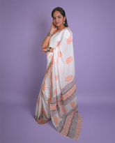 Orange quree RIVAJ saree set